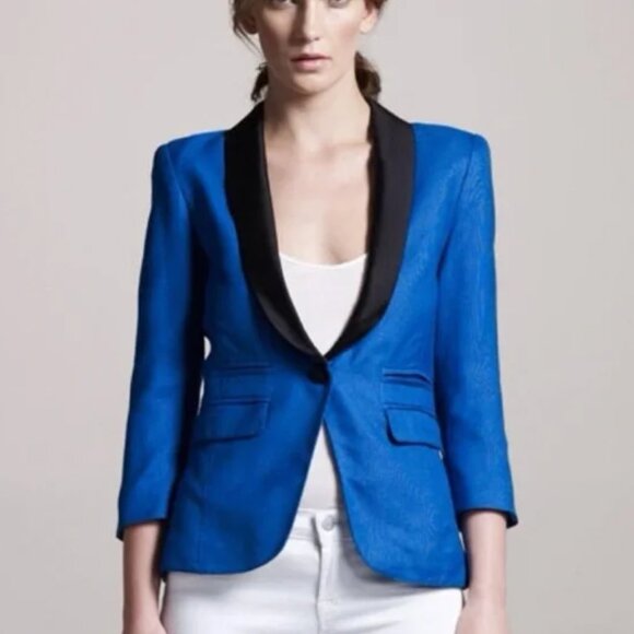 Stunning SMYTHE BLAZER, fits like size 6, retail $800! - Picture 2 of 12